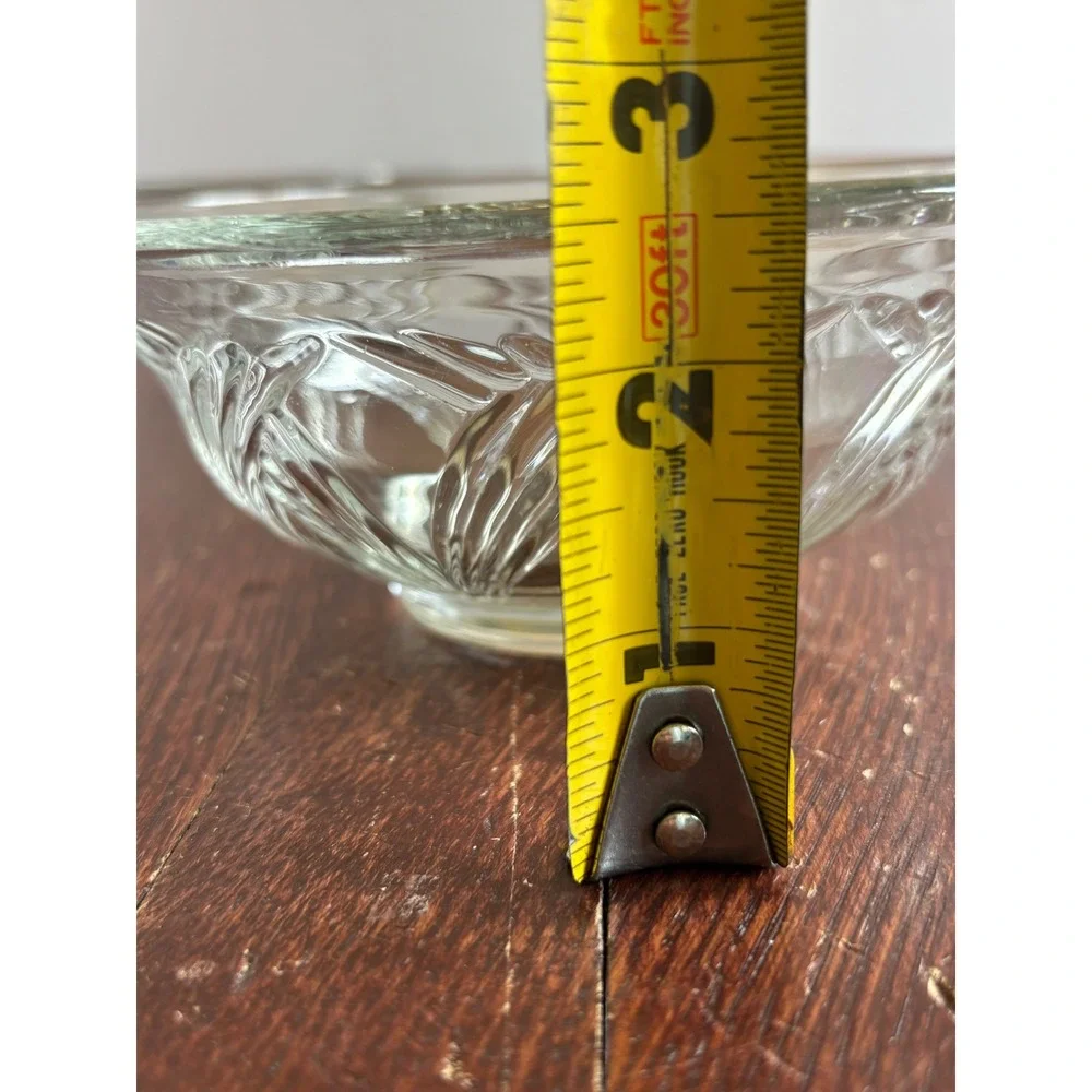 Anchor Hocking Fairfield Clear Glass Bowls Set  4 Heat Resistant 6 Inch Vintage